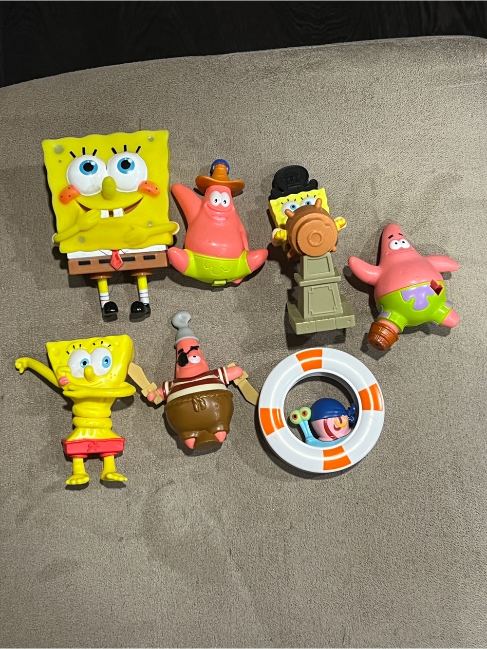 SpongeBob SquarePants Figure lot of 7 Gary Patrick